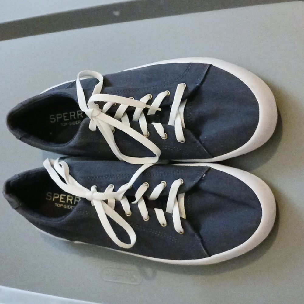 Sperry Men's Top Slider Blue/White Lace Up‎ Sneakers Size 11.5 M